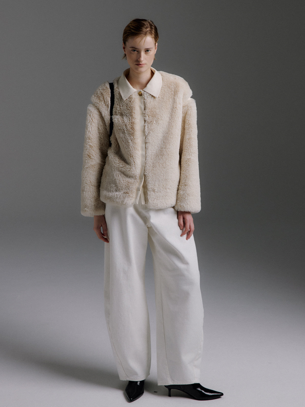 MOLLIOLLI MILOS Faux Fur Panel Jacket