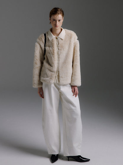 MOLLIOLLI MILOS Faux Fur Panel Jacket