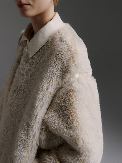 MOLLIOLLI MILOS Faux Fur Panel Jacket