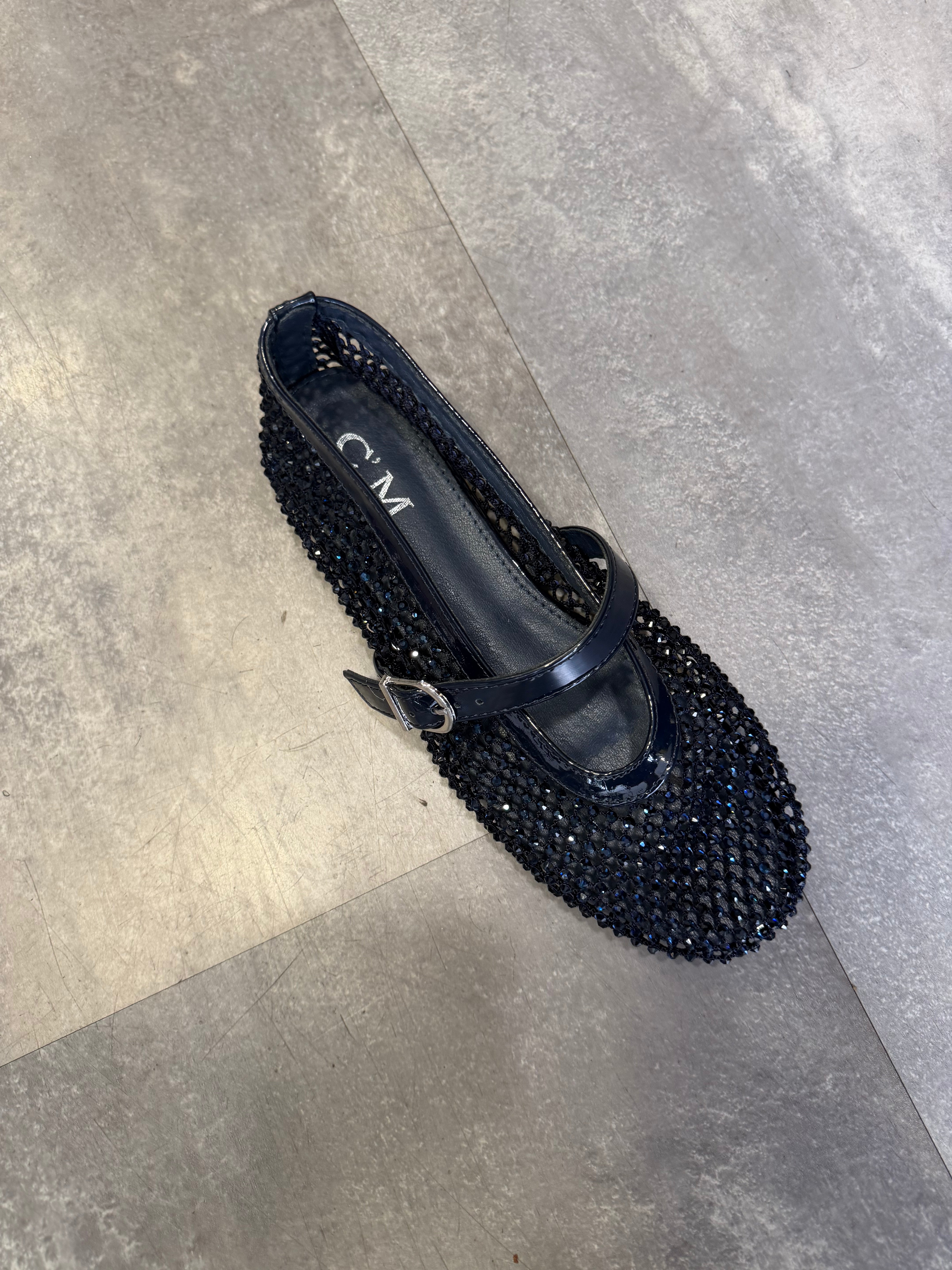 Loo Mesh ballet flats Navy