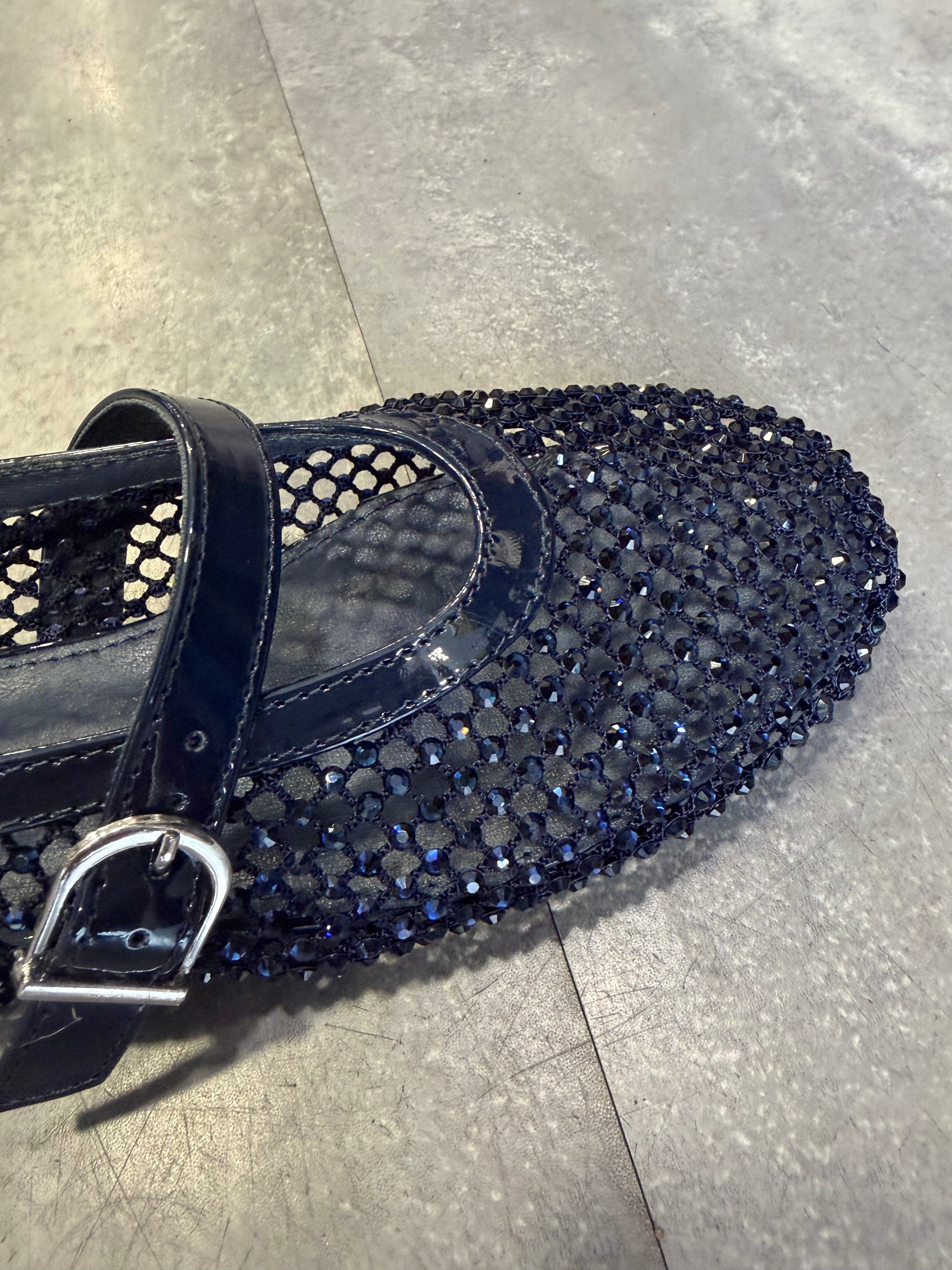 Loo Mesh ballet flats Navy
