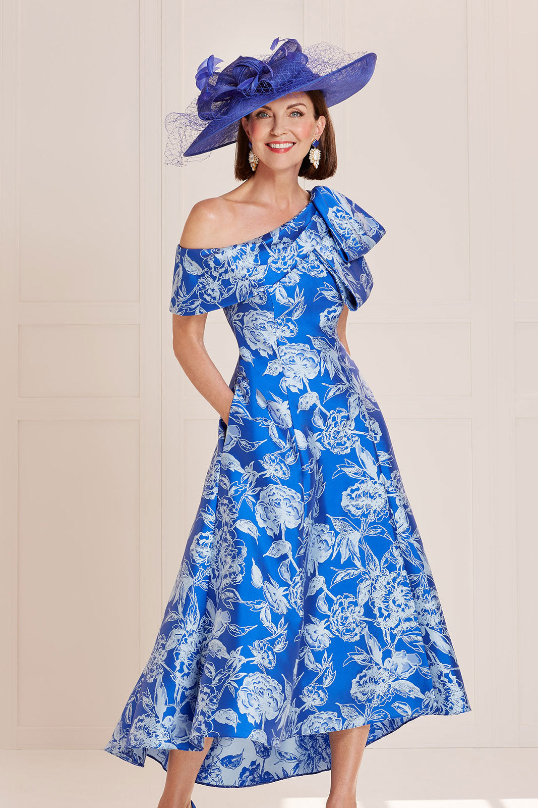 John Charles 29142  jacquard dress
