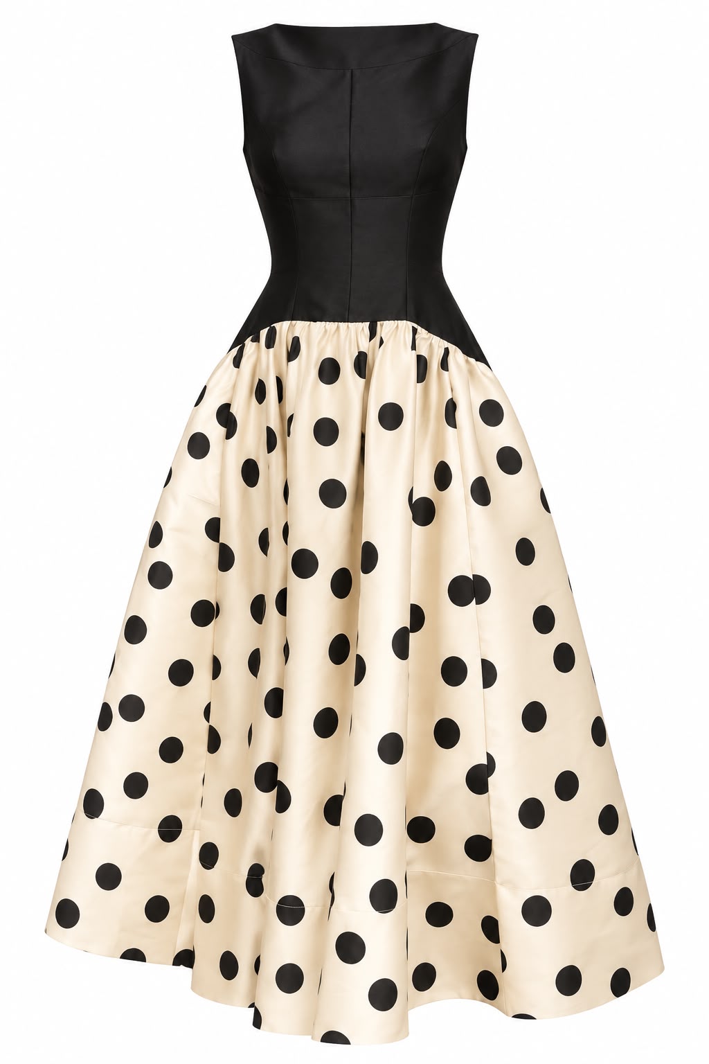 Carla Ruiz polka dot  block dress