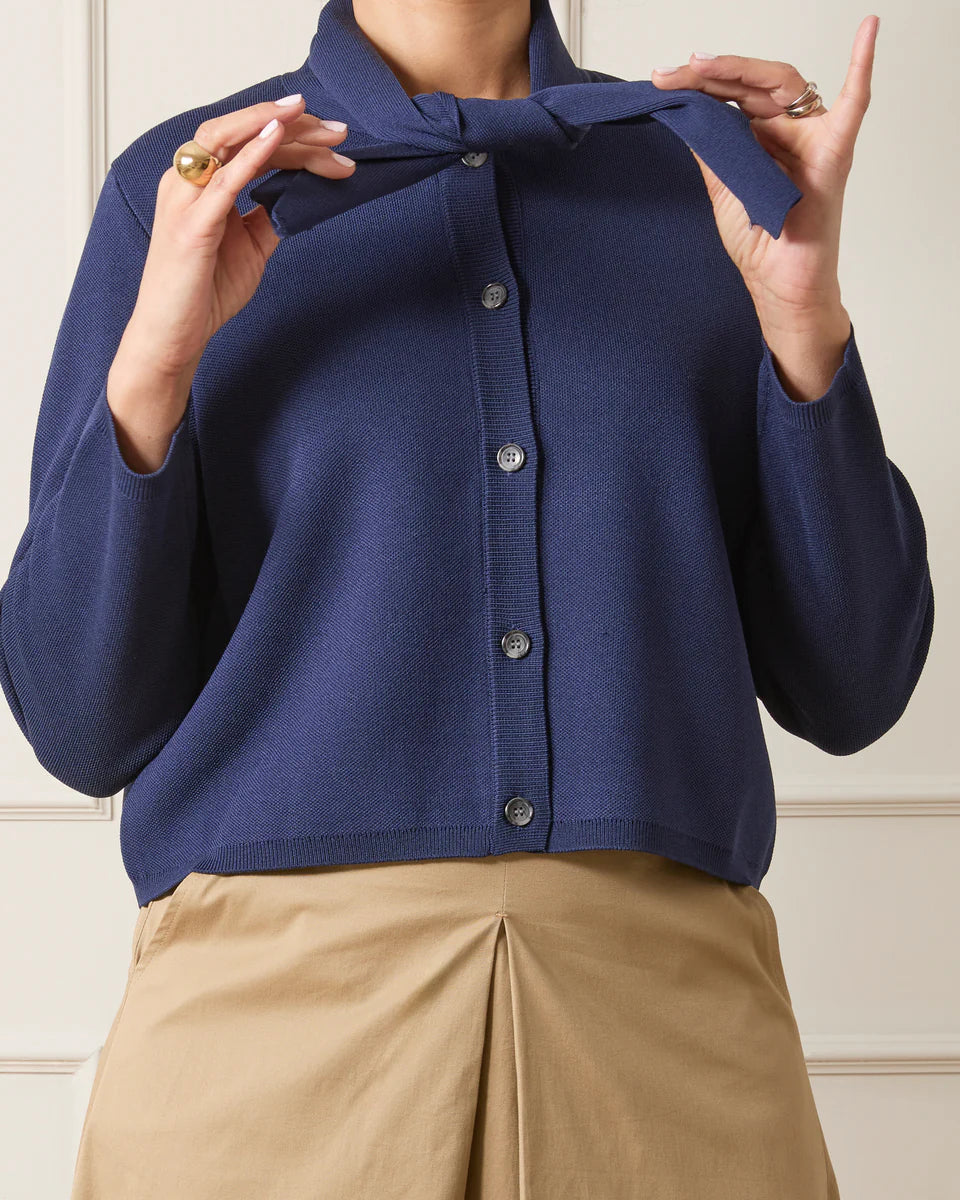 CHALK CAMILLA CARDIGAN | NAVY