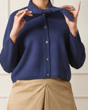 CHALK CAMILLA CARDIGAN | NAVY