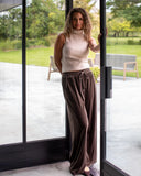 CHALK POSY ROLL NECK TOP | LIGHT STONE