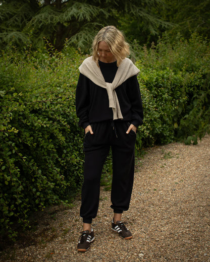 CHALK KERRIE SWEATSHIRT | MIDNIGHT
