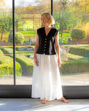 CHALK PETA WAISTCOAT | BLACK