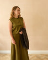 CHALK SALLY WAISTCOAT | AVOCADO