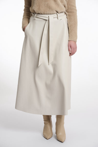 Rino & Pelle  Chelsea faux leather skirt birch