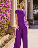 Couture Club 8G2K1 purple jumpsuit
