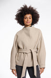 Rino & Pelle Cornelia short coat with collar - Birch