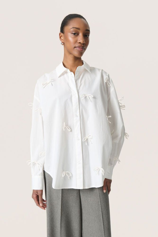 Soaked in Luxury SLJoa Bow Shirt