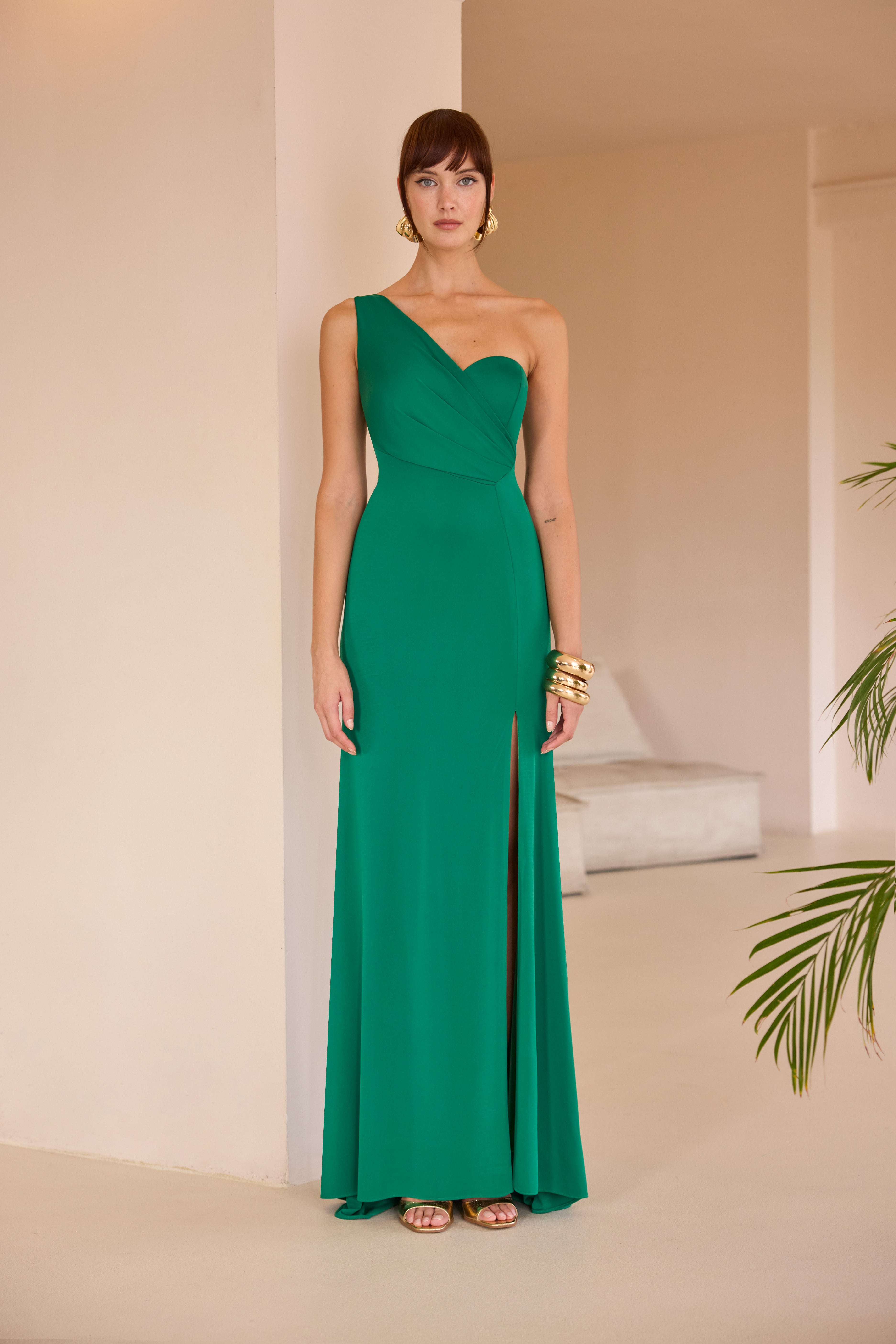 Carla Ruiz Asymmetric Dress Navy