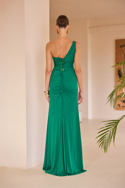 Carla Ruiz Asymmetric Dress Navy