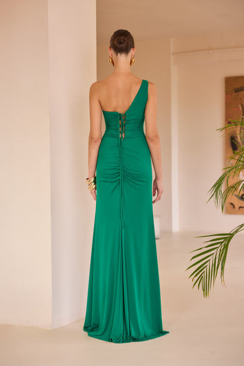 Carla Ruiz Asymmetric Dress Green