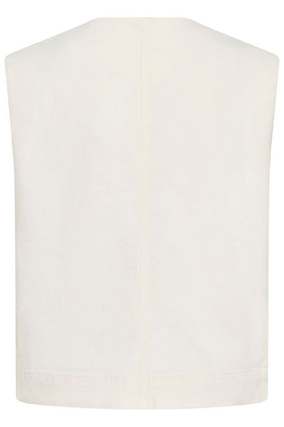 Soaked in Luxury SLRina waistcoat Whitecap