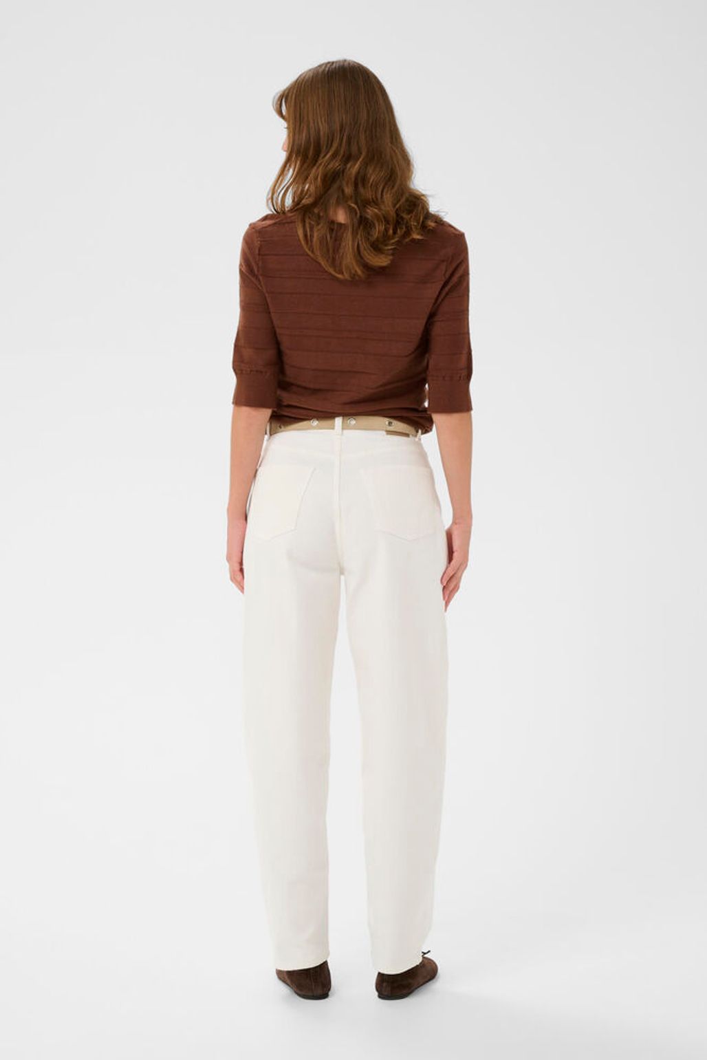 Soaked in Luxury SLRina Barrel Jeans white