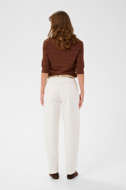 Soaked in Luxury SLRina Barrel Jeans white