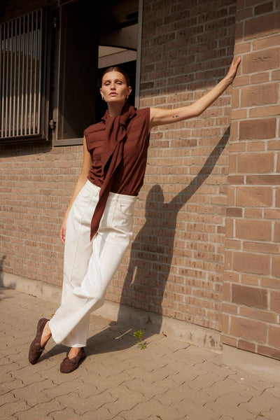 Soaked in Luxury SLRina Barrel Jeans white