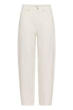 Soaked in Luxury SLRina Barrel Jeans white