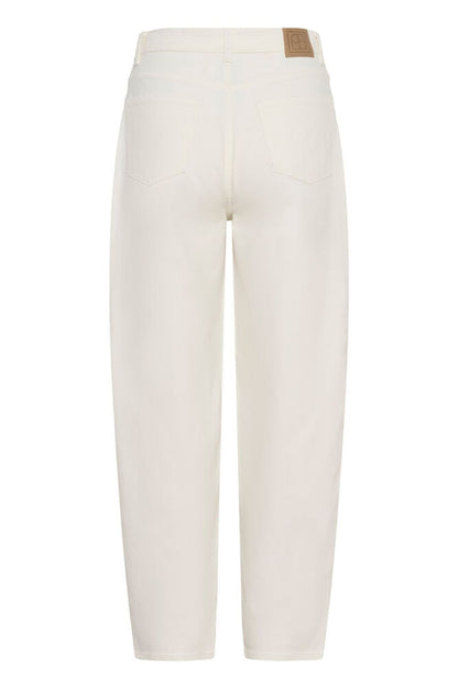 Soaked in Luxury SLRina Barrel Jeans white