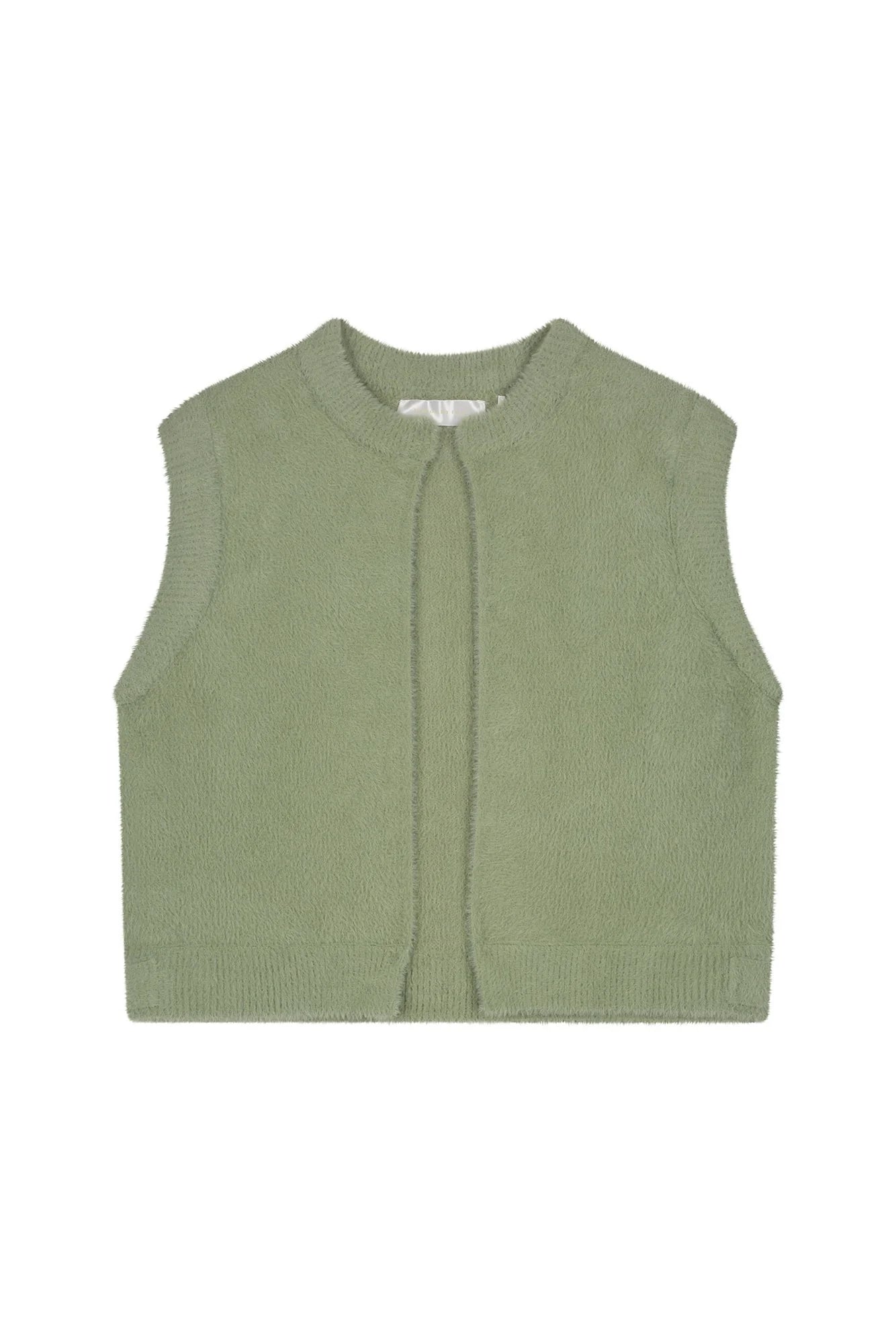 Rino & pelle Elona short waistcoat sea moss
