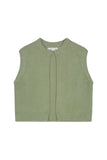 Rino & pelle Elona short waistcoat sea moss