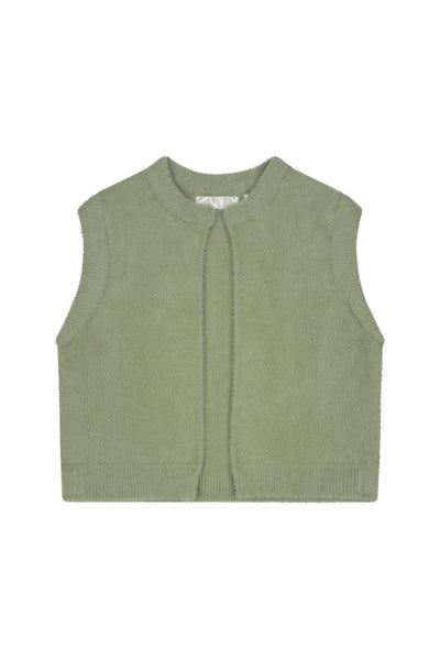 Rino & pelle Elona short waistcoat sea moss