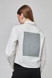 UCHUU CF25-605 Paneled  shirt with textured inserts