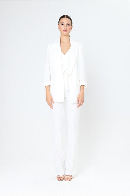 Arggido Fitted waistcoat-White