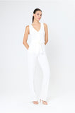 Arggido Fitted waistcoat-Cream