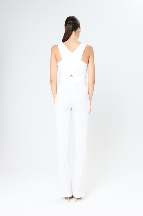 Arggido Fitted waistcoat-White