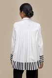 UCHUU 606 White Shirt with stripe Cuffs