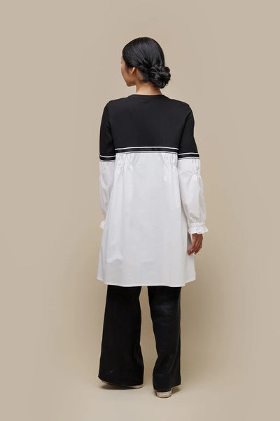 UCHUU 027 Colour Block Shirt Dress