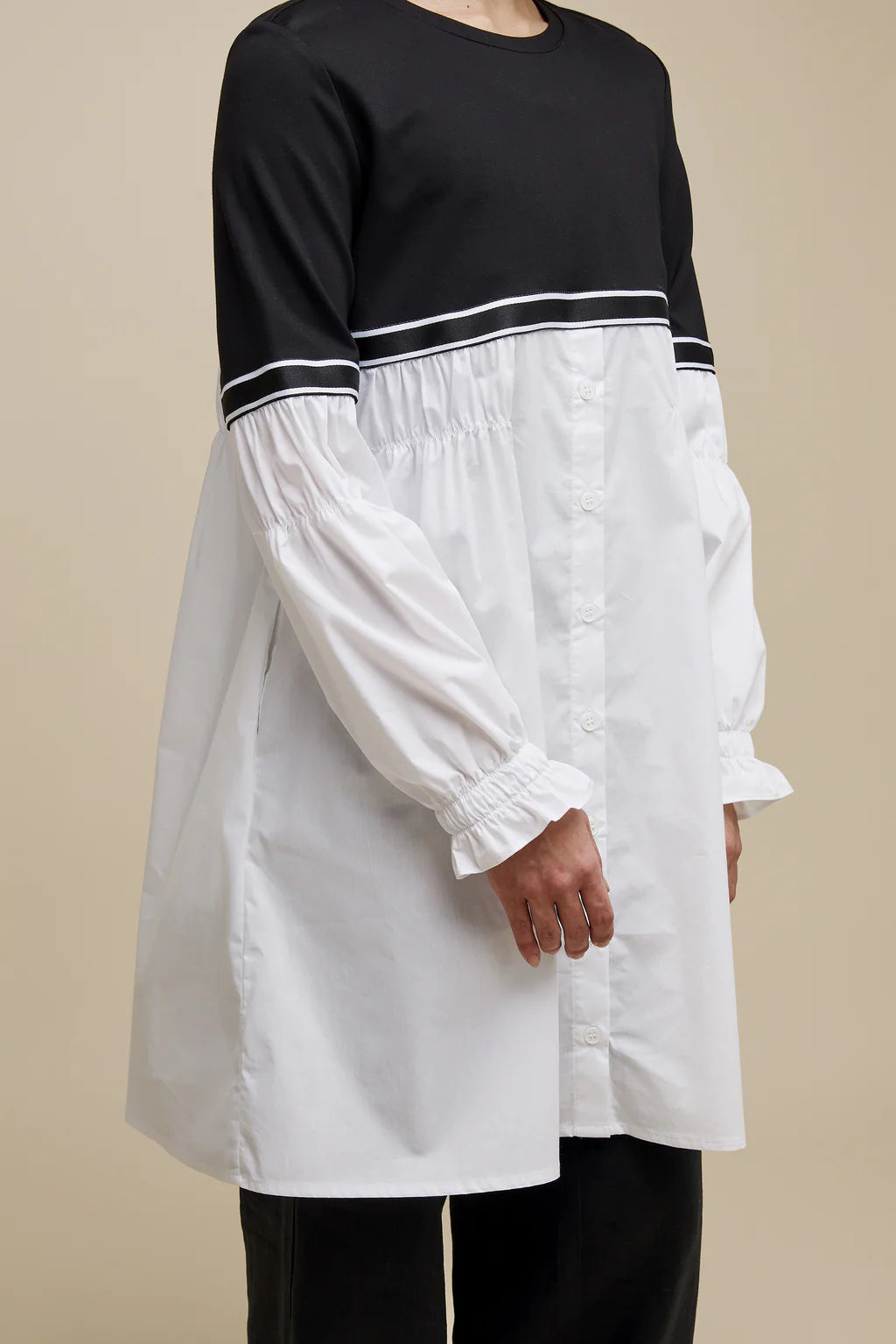 UCHUU 027 Colour Block Shirt Dress
