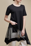 UCHUU 015 Mesh Bottom Tunic