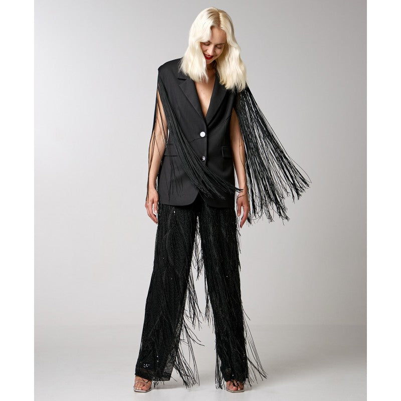 Access Fashion 1004 Fringed waistcoat
