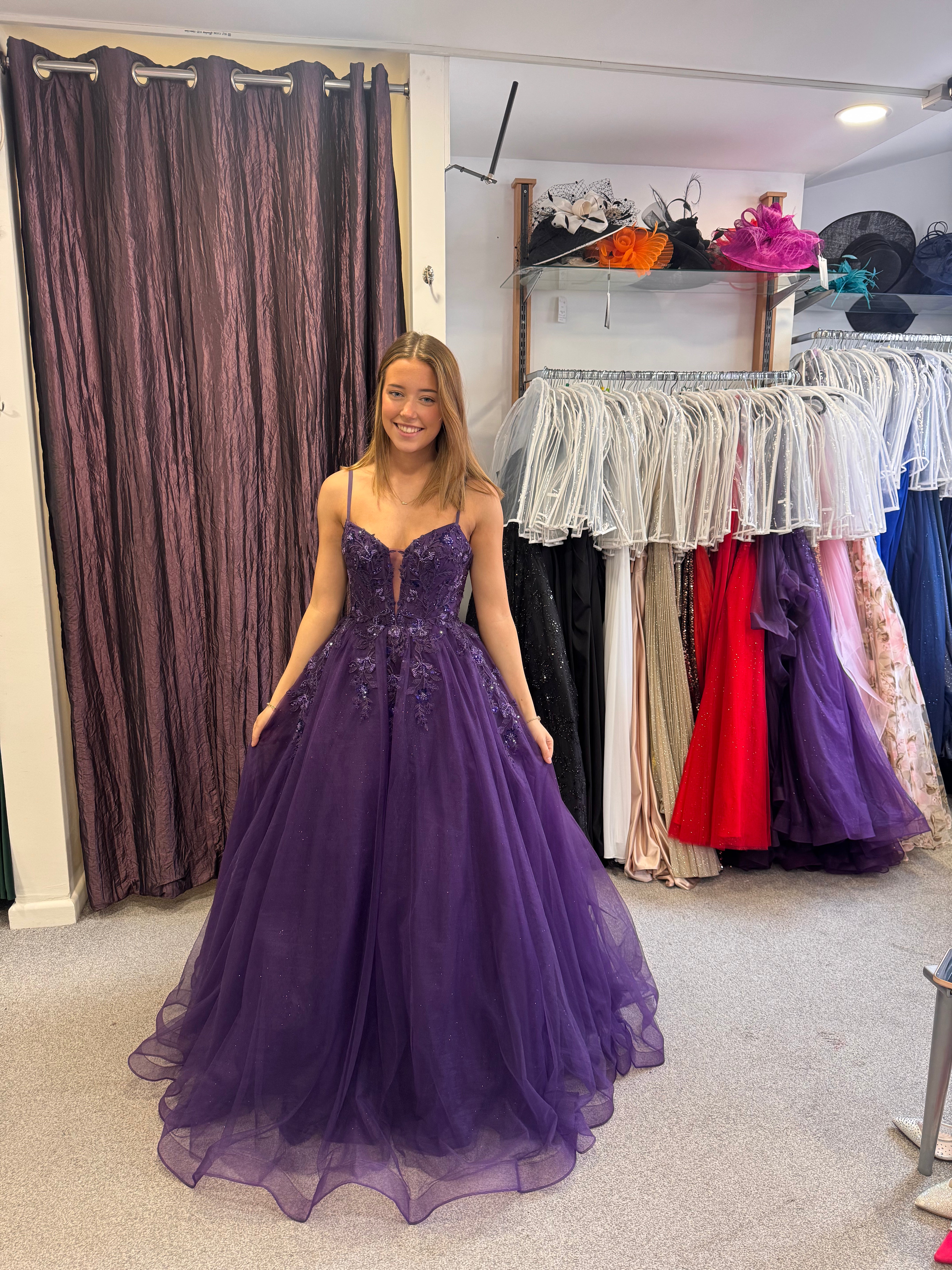 Hermione 1191 Purple Tulle