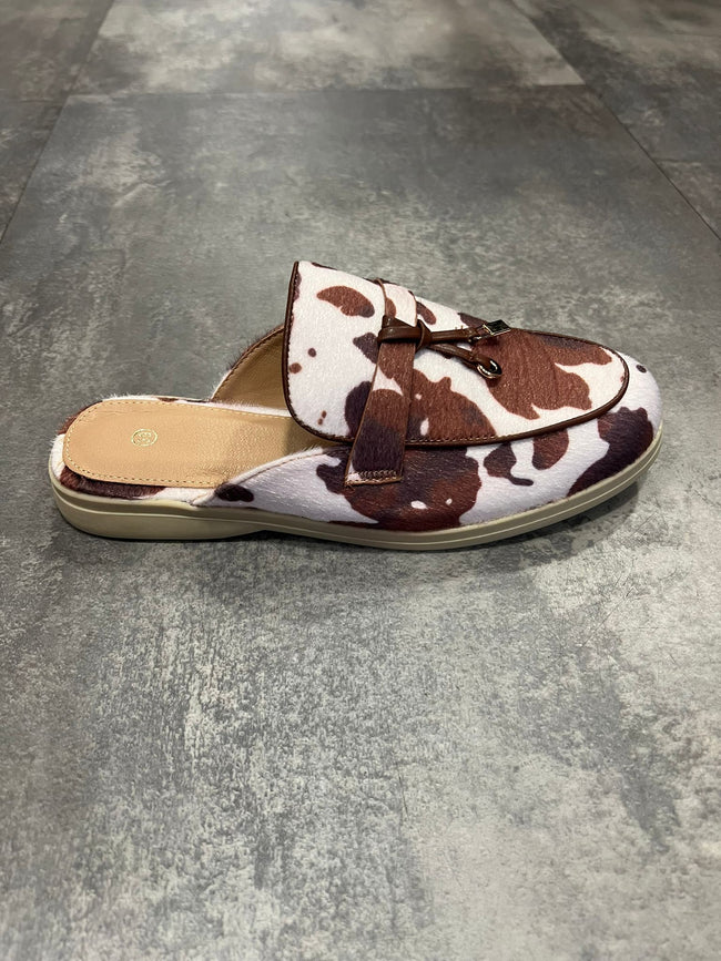 Loafers cow print