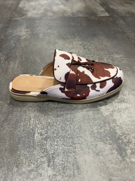 Loafers cow print