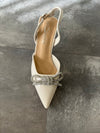 Nude patient  bow slingback