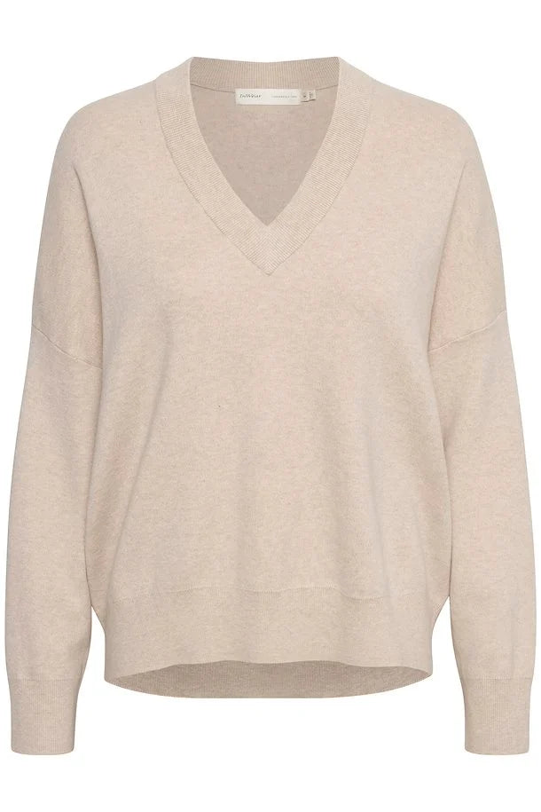 InWear FosterIW V neck Taupe Melange