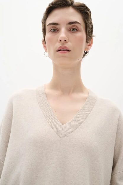 InWear FosterIW V neck Taupe Melange