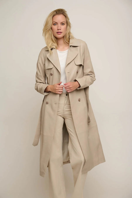 NAYA NAW24241 Suede coat