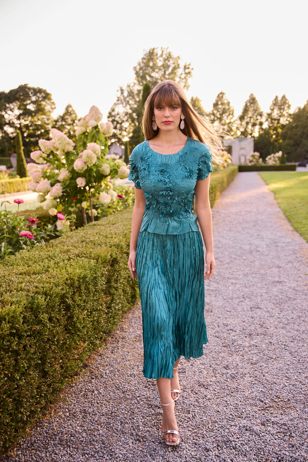 Frank lyman 268521 Woven Top & Skirt