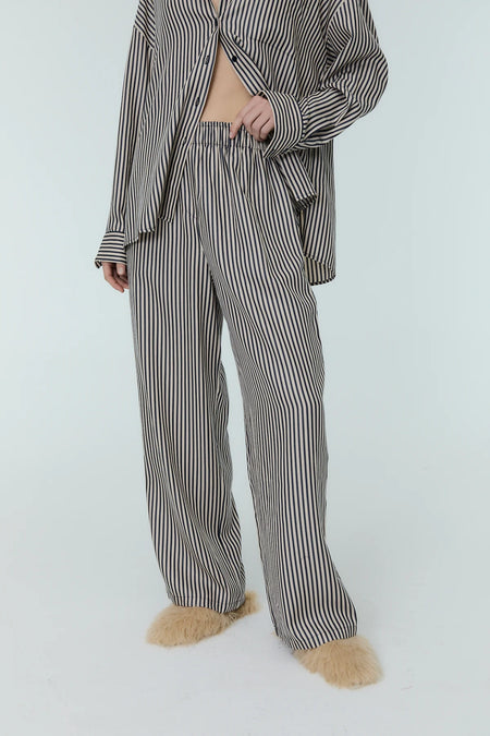 ACCESS FASHION Pin stripe wide leg trousers