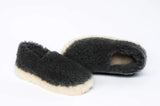 YOKO WOOL FULL SLIPPERS BLACK