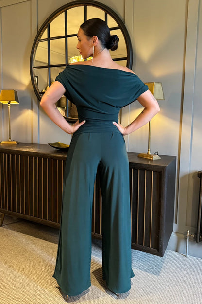ATOM LABEL carbon jumpsuit long Forest Green