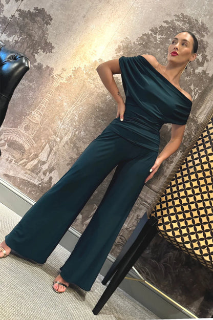 ATOM LABEL carbon jumpsuit long Forest Green
